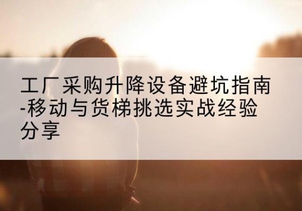 砚山移动式升降机怎么选-工厂采购升降设备避坑指南-移动与货梯挑选实战经验分享